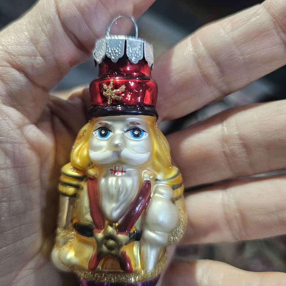 Nutcracker Ornament Vintage Rauch  Glass, Makers of Christopher Radko Christmas